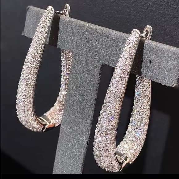 Dazzling Crystal Drop Earrings - Picture 3 of 6